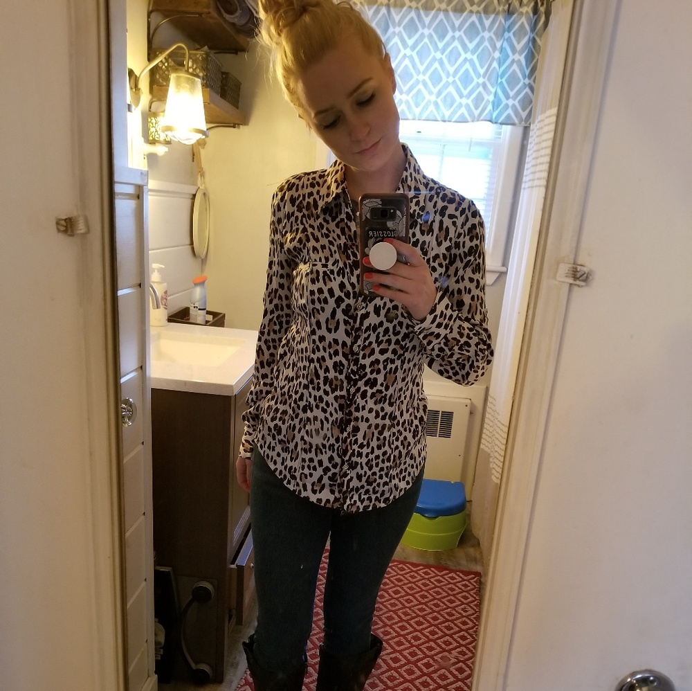 White House Black Market • Silk Blouse